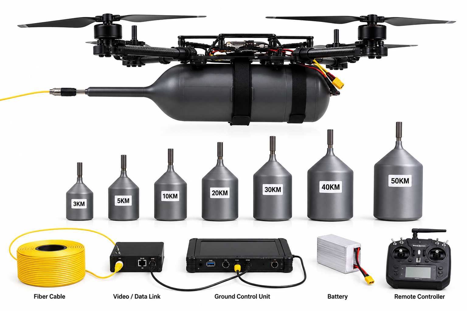 Do you know there is Drone Fiber Cable ?